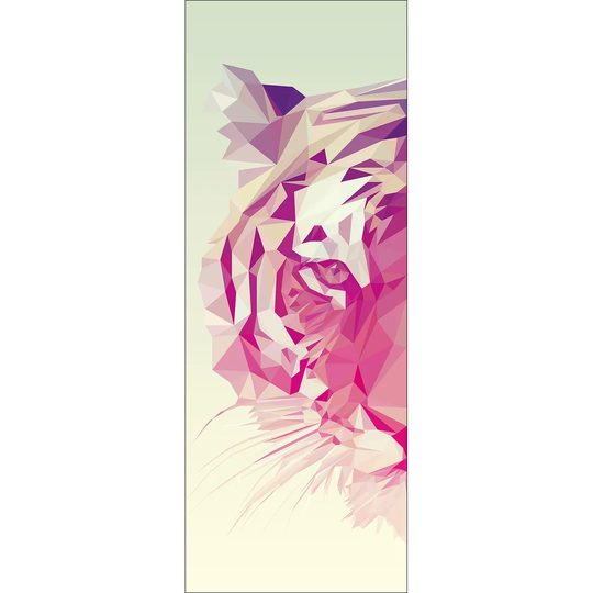 Polygonal Tiger Graphic Art Print on Canvas