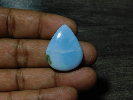 100 % Natural Owhyee Blue Opal Gemstone Designer Cabochon Gemstone, Loose Stone For Pendant 23 Ct 29x23 Mm #30