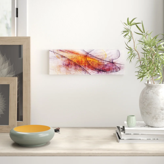 Panorama Abstract No. 1423 Graphic Art Print on Canvas