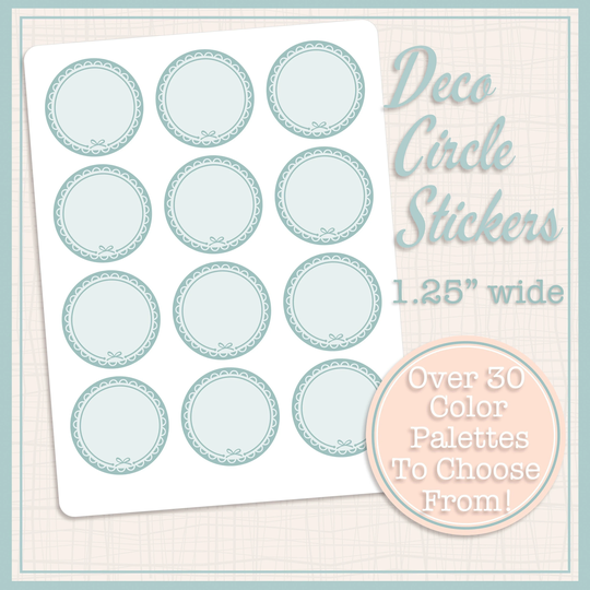 Deco Circle Stickers | 1.25