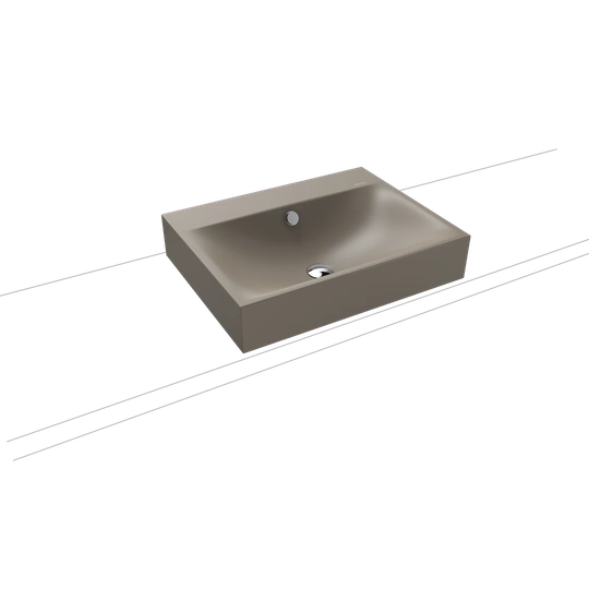 Grey Steel Enamel Rectangular Inset Basin Bathroom Sink