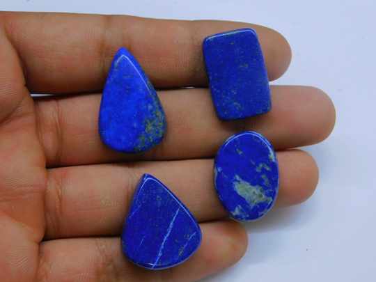 100% Natural Top Quality Lapis Lazuli Cabochon Loose Stone Hand Polish Gemstone Oval Shape 85 Ct 8146