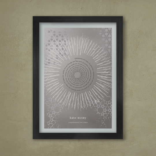 Kate Rusby - Underneath The Stars Poster Print Silver