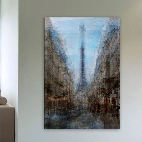 Eiffel Thru Streets by Chris Albert - Wrapped Canvas Graphic Art Print