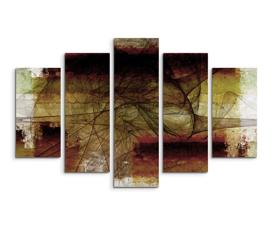 Enigma Sculpture Abstract 1013 Graphic Art Print Multi-Piece Image on Canvas