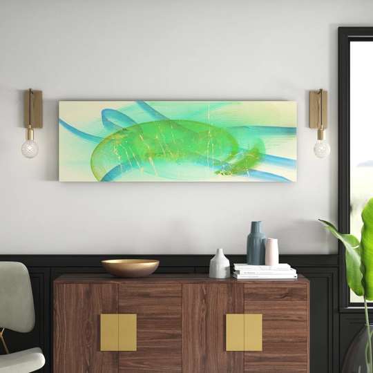 Enigma Panorama Abstract 1373 Graphic Art Print on Canvas
