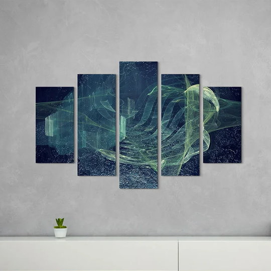 Enigma Sculpture Abstract 1066 Graphic Art Print Multi-Piece Image on Canvas