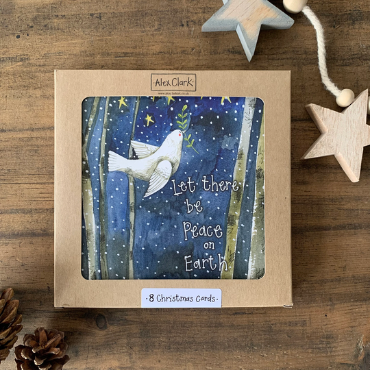 Peace On Earth Dove Boxed Christmas Cards 8 Pack | xb15