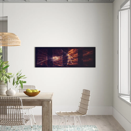 Enigma Panorama Abstract 1289 Graphic Art Print on Canvas