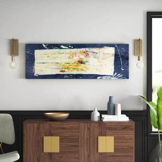 Enigma Panorama Abstract 1413 Graphic Art Print on Canvas