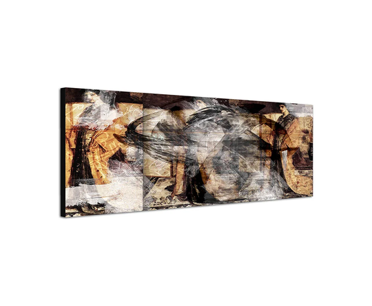 Enigma Panorama Abstract 475 Graphic Art Print on Canvas