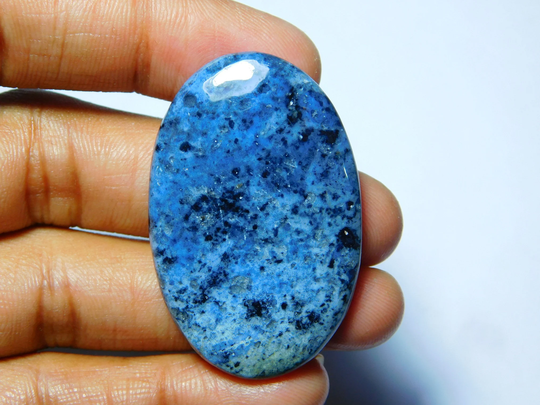 A Rare Quality Dumortierit Quartz Cabochons, Top Quality Loose Gemstone 71Cts. | 44x28mm