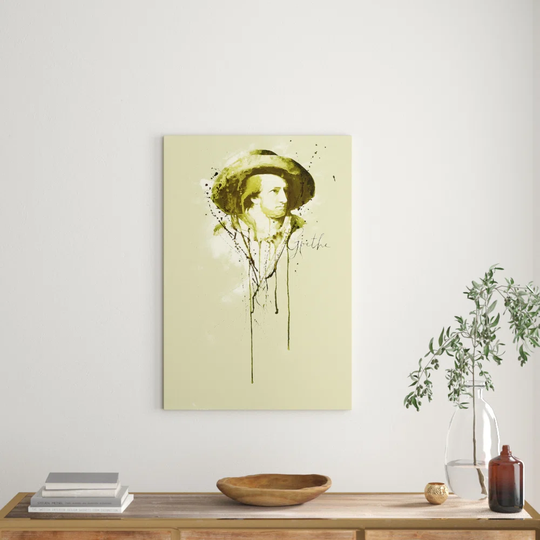 Enigma Johann Wolfgang von Goethe Graphic Art Print on Canvas