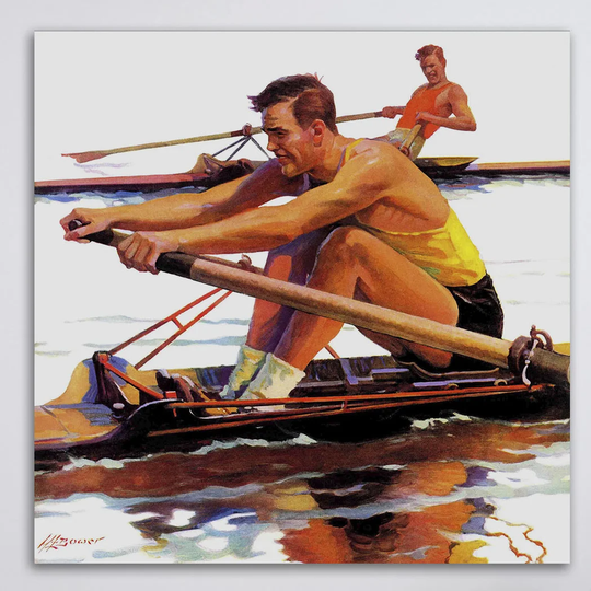 Sculling Race by Maurice Bower - Wrapped Canvas Graphic Art Print