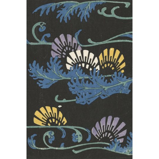 Japanese Graphic Design I by Korin Furuya - Wrapped Canvas Graphic Art Print