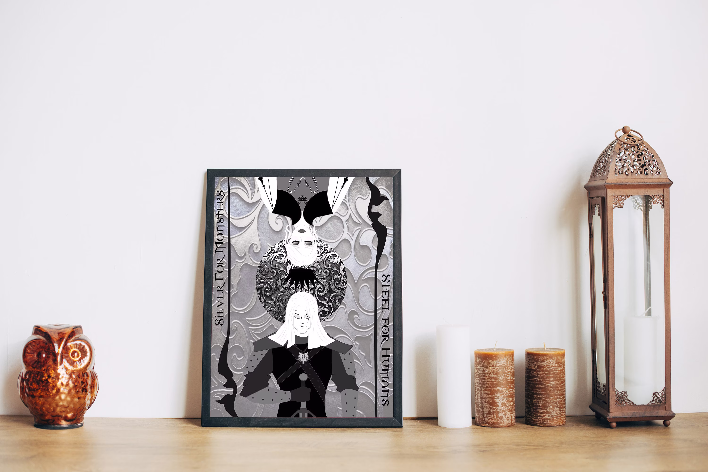 The Witcher, Witcher & Ciri Characters, Art Print, Fan Art, Illustration, Geralt Of Rivia Print