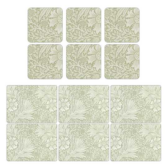 Pimpernel Marigold Green Placemats and Coasters Set