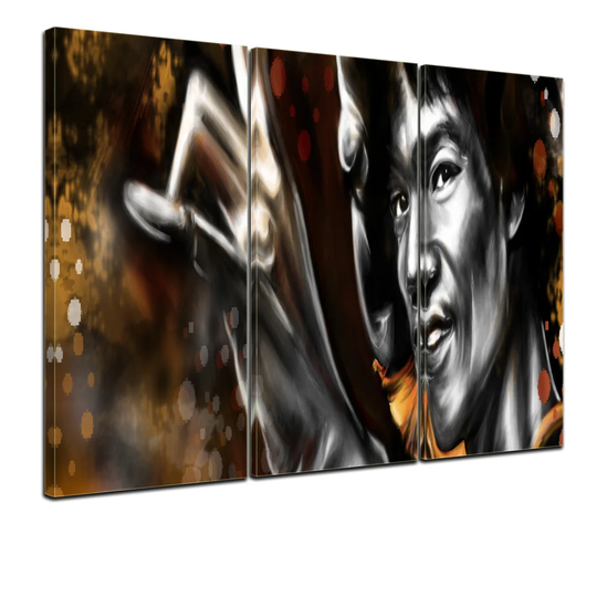 Bruce Lee 3-Piece Graphic Art on Canvas Set