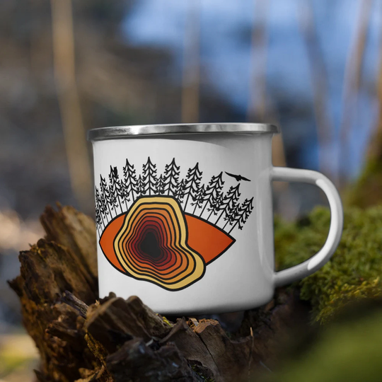 Eye Of The Forest Enamel Mug