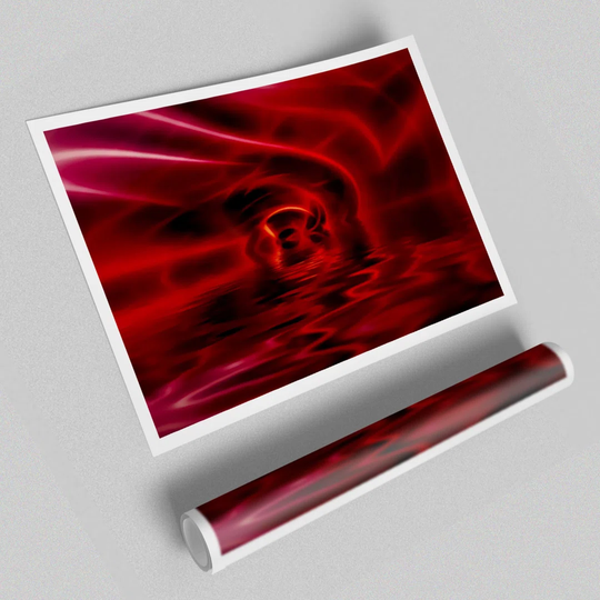 Red River Cavern - Graphic Art Print on Paper