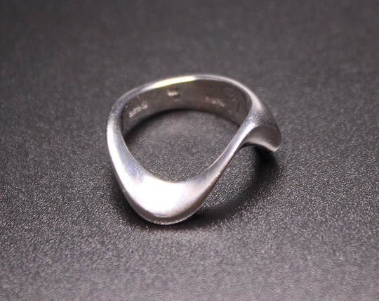 Hans Hansen Ring By Bent Gabrielsen - Danish Sterling Silver Modernist Size M/52 6 Free Delivery