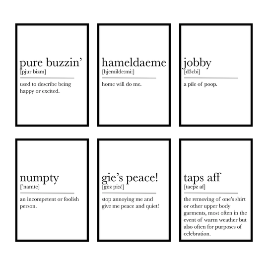 Scottish A4 Quotes Prints