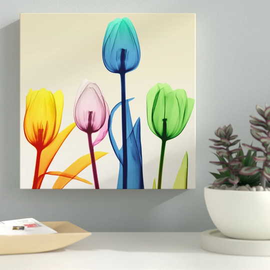 Floral Splurge 1 - Wrapped Canvas Graphic Art Print