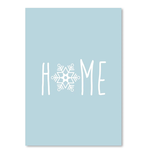'Home Snowfake' by Jetty Printables Graphic Art