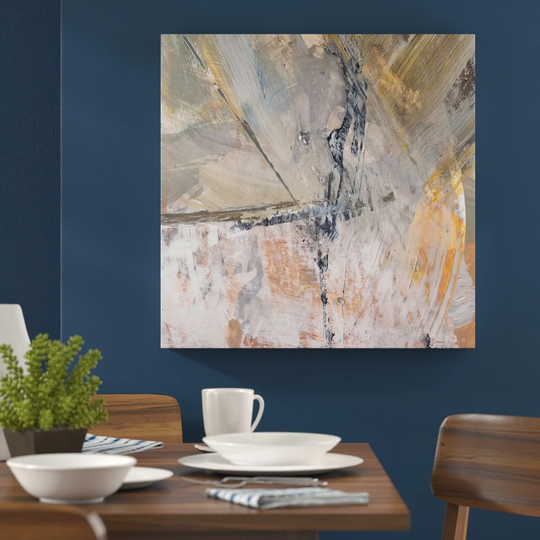 Abstract 676 Graphic Art Print on Canvas