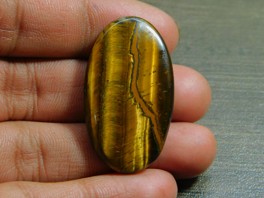 100% Natural Multi Tiger Eye Cabochon Top Quality Jewelry Making Loose Stone Hand Polish Gemstone For 46 Ct 39 X 22 Mm #4874