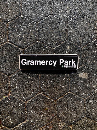 Gramercy Park Manhattan New York City Neighborhood Hand Crafted Horizontal Wood Sign - Subway Sign, Ny Decor, Nyc Art, Sign