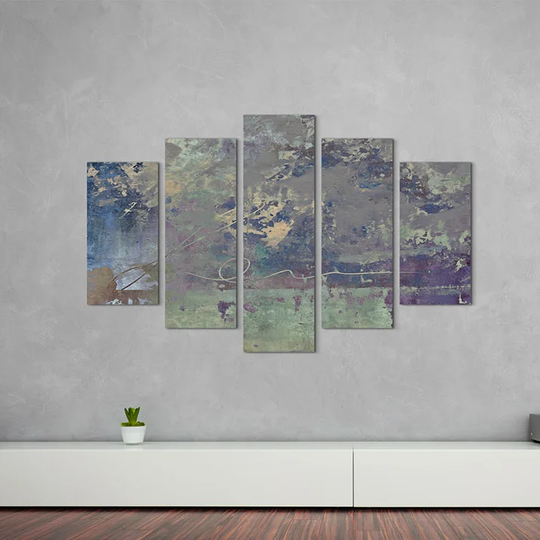Enigma Abstract 987 Graphic Art Print Multi-Piece Image on Canvas