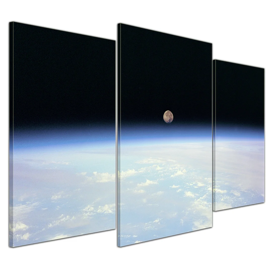 Space 3-Piece Graphic Art on Canvas Set