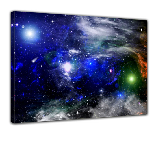 Galaxy Framed Graphic Art on Canvas