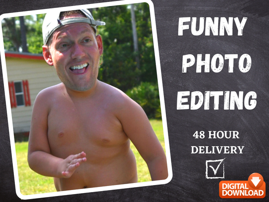 Funny Photo Editing | Photoshop Service Digital Edit Gag Gift Sibling Prank