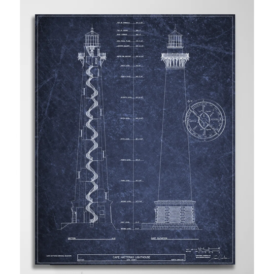 Cape Hatteras Lighthouse by Tina Carlson - Wrapped Canvas Graphic Art Print