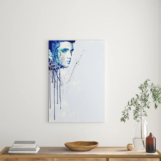 Enigma Elvis Presley Graphic Art Print on Canvas