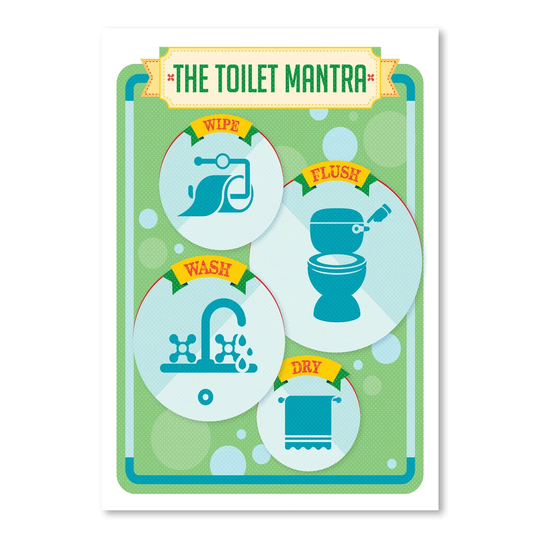 The Toilet Mantra 2 by Patricia Pino - Unframed Graphic Art Print on Paper