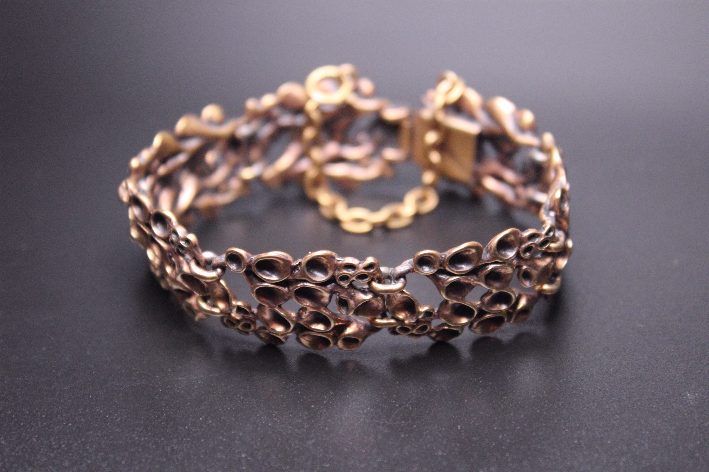 Hannu Ikonen Bronze Bracelet For Valo-Koru - Heavy Vintage Finnish From The