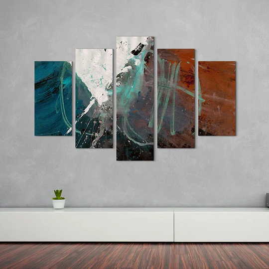 Enigma Abstract 654 Graphic Art Print Multi-Piece Image on Canvas