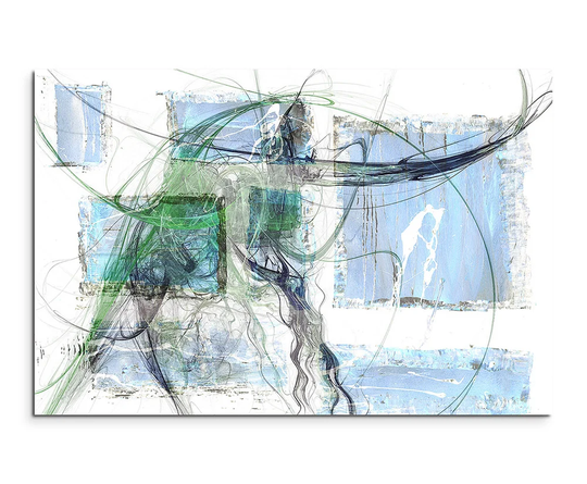 Abstract 1395 Graphic Art Print on Wrapped Canvas