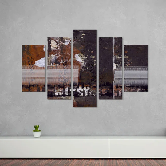Enigma Abstract 880 Graphic Art Print Multi-Piece Image on Canvas