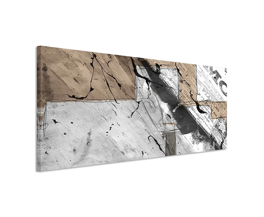Enigma Panorama Abstract 504 Graphic Art Print on Canvas