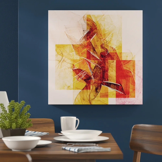 Abstract 106 Graphic Art Print on Canvas