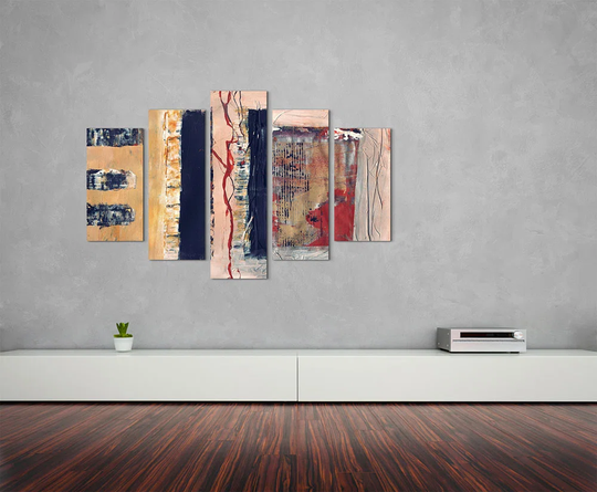 Enigma Abstract 550 Graphic Art Print Multi-Piece Image on Canvas
