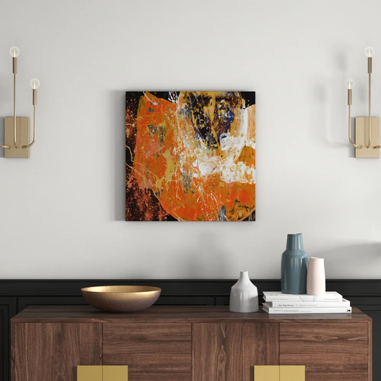 Enigma Abstract 632 Graphic Art Print on Canvas
