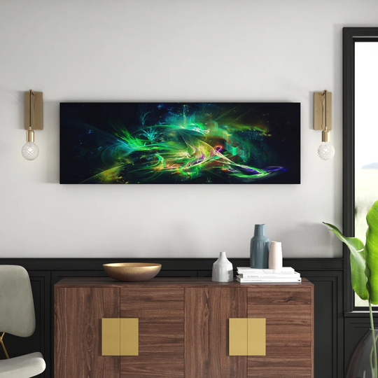 Enigma Panorama Abstract 1240 Graphic Art Print on Canvas