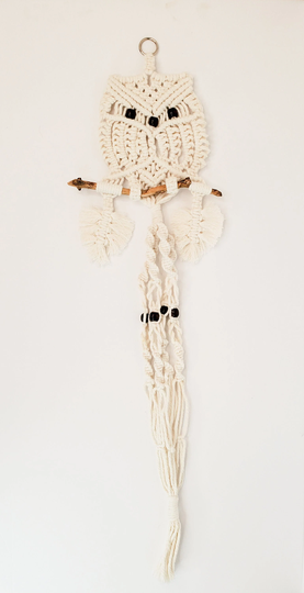 Owl Plant Hanger, White
