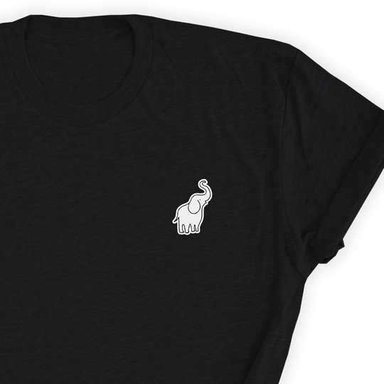 Elephant Cute Draw Shirt, Lover Tee, Lover, Simple T-Shirt, Icon Design Unisex T-Shirt