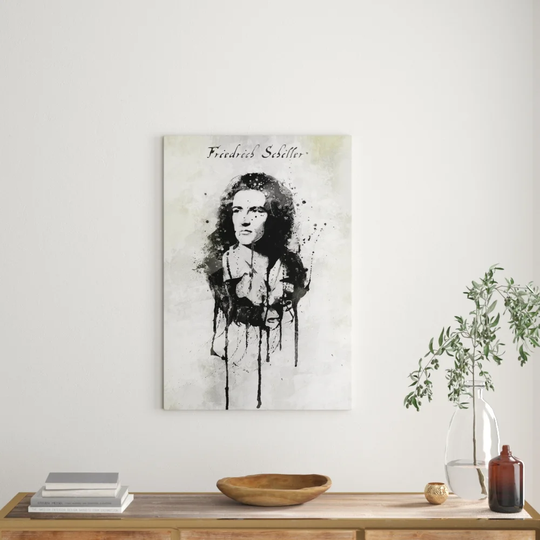 Enigma Friedrich Schiller Graphic Art Print on Canvas
